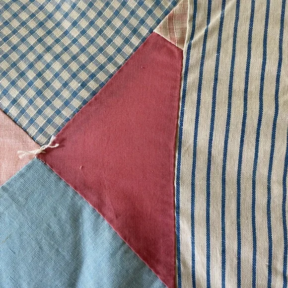 Colorful Vintage Patchwork Quilt - Picture 8 of 13